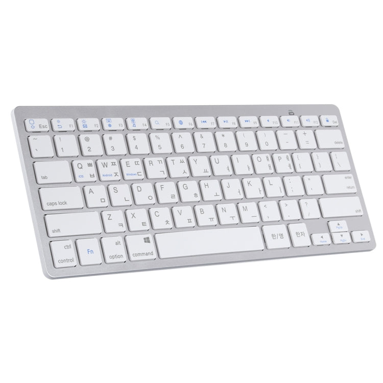 WB-8022 Tastiera Bluetooth wireless ultrasottile per iPad, Samsung, Huawei, Xiaomi, tablet PC o smartphone, tasti lingua Ko, Ko Language Keys