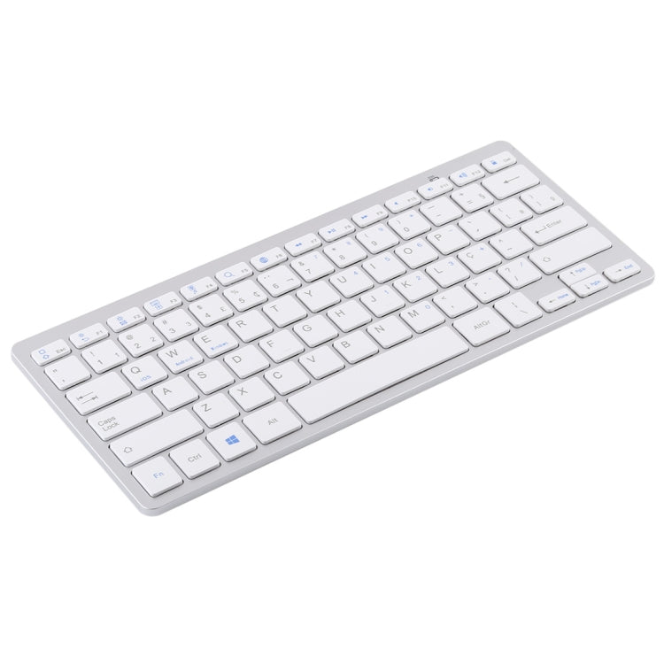 WB-8022 Tastiera Bluetooth wireless ultrasottile per iPad, Samsung, Huawei, Xiaomi, tablet PC o smartphone, tasti portoghesi, Portuguese Keys