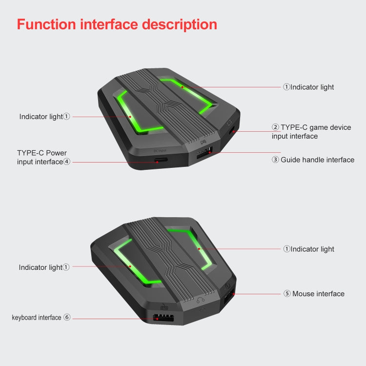 Convertitore tastiera mouse HXSJ P6