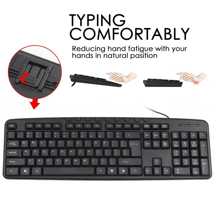Set tastiera e mouse USB cablato KB-8377, KB-8377
