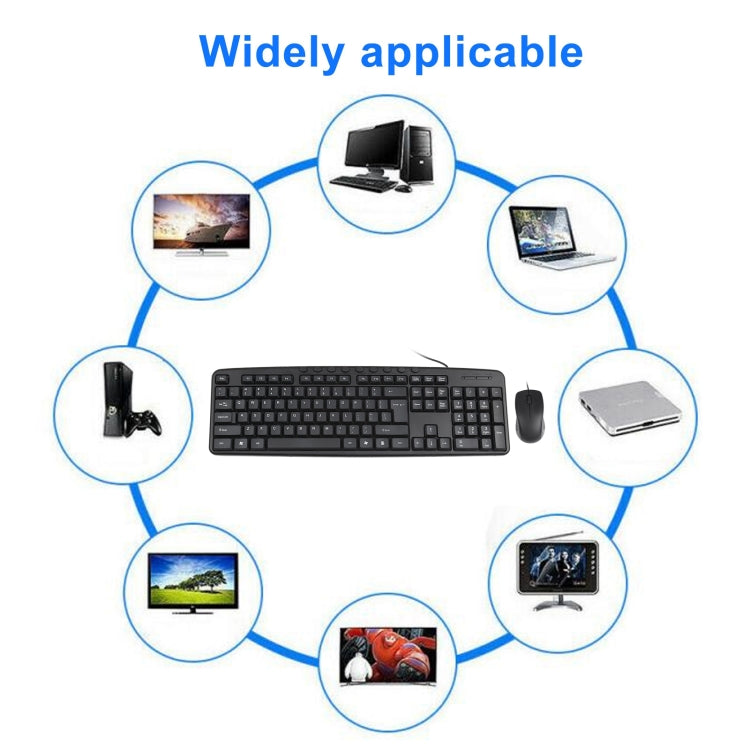 Set tastiera e mouse USB cablato KB-8377, KB-8377