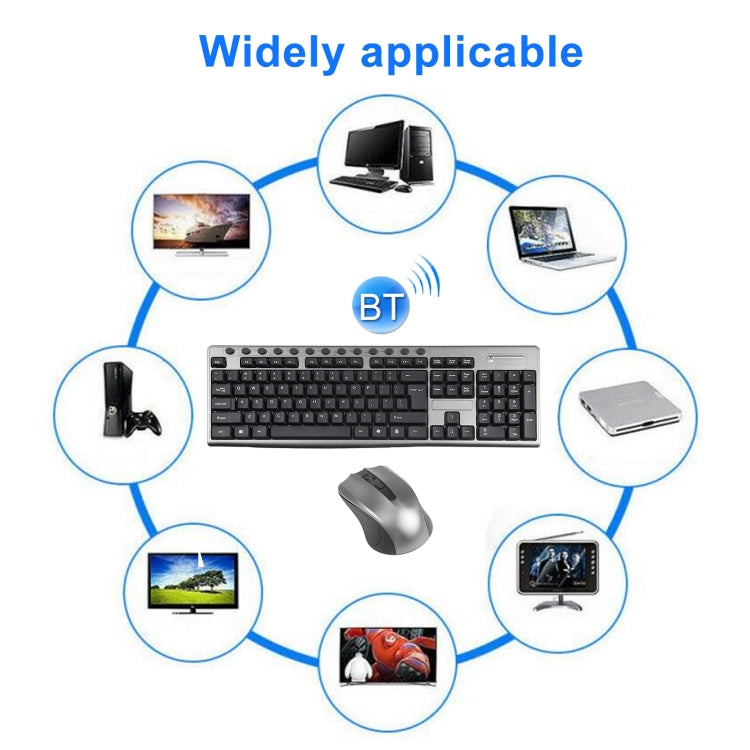 Set tastiera mouse wireless impermeabile da ufficio KB-6600 da 2,4 Ghz, KB-6600