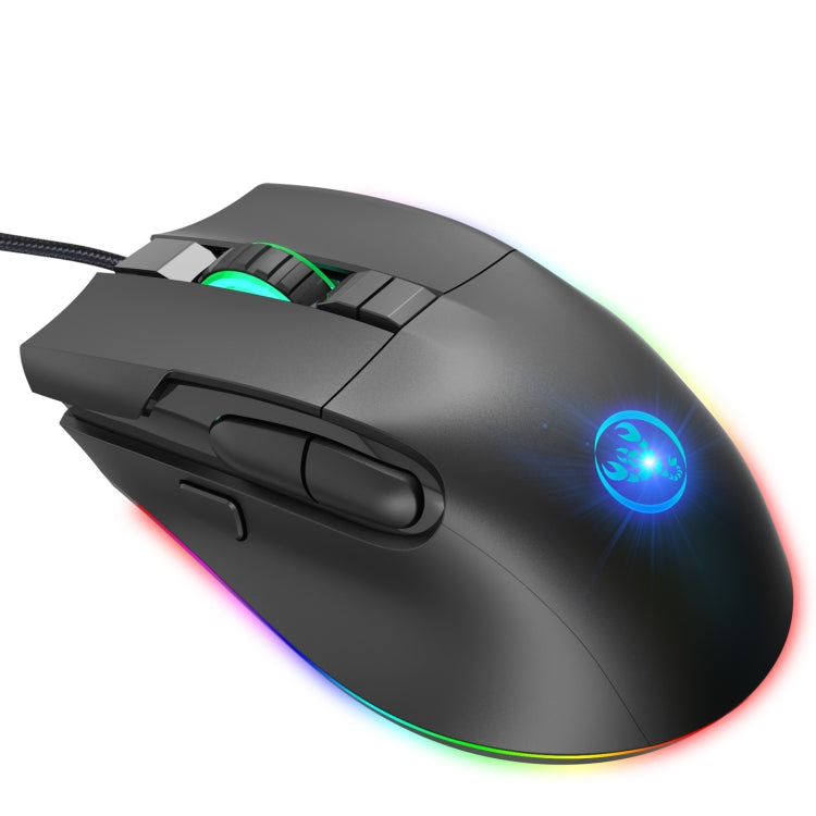 Mouse da gioco cablato programmabile HXSJ A905 a 8 pulsanti 7200 DPI, lunghezza cavo: 1,6 m, A905