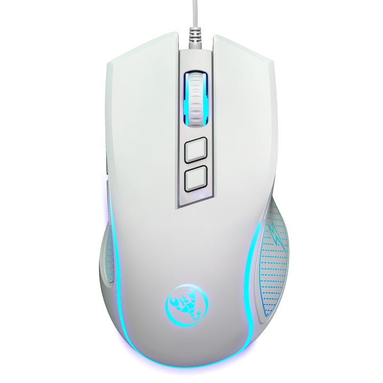 Mouse da gioco cablato HXSJ X100 a 7 pulsanti, 3600 DPI, con luce fredda, lunghezza cavo: 1,5 m