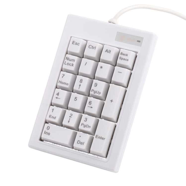 DX-21A Mini tastiera numerica meccanica con albero nero cablato USB a 21 tasti, DX-21A