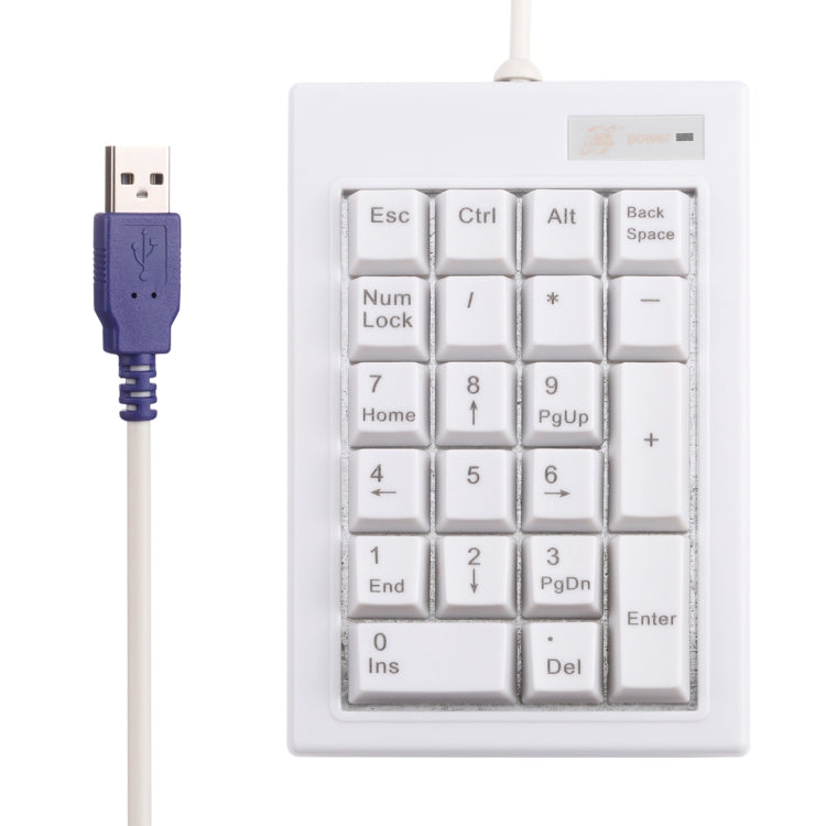 DX-21A Mini tastiera numerica meccanica con albero nero cablato USB a 21 tasti, DX-21A