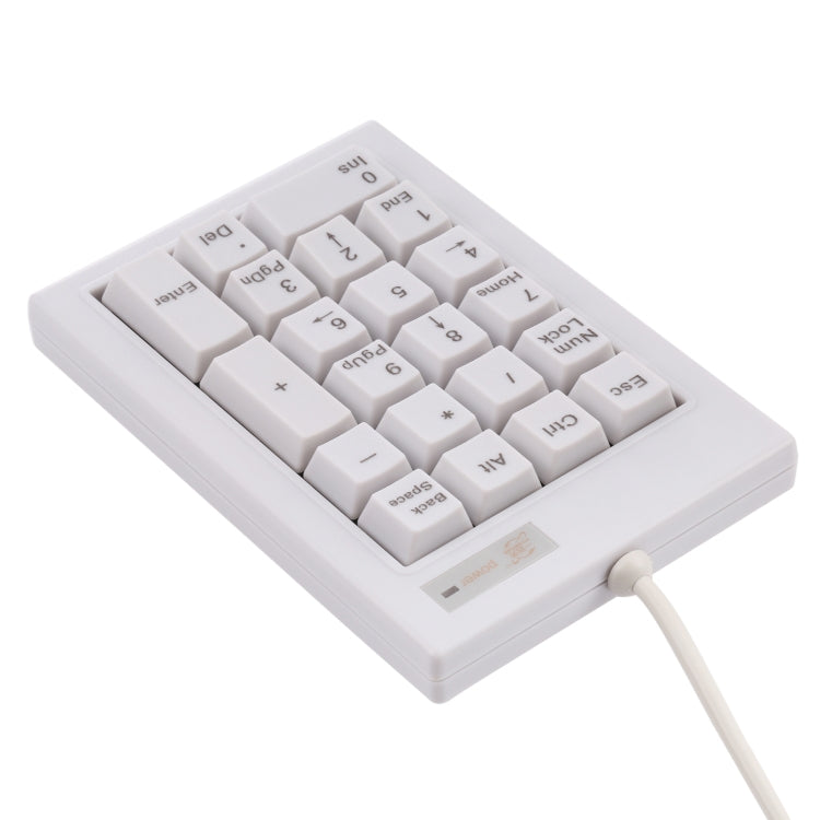DX-21A Mini tastiera numerica meccanica con albero nero cablato USB a 21 tasti, DX-21A