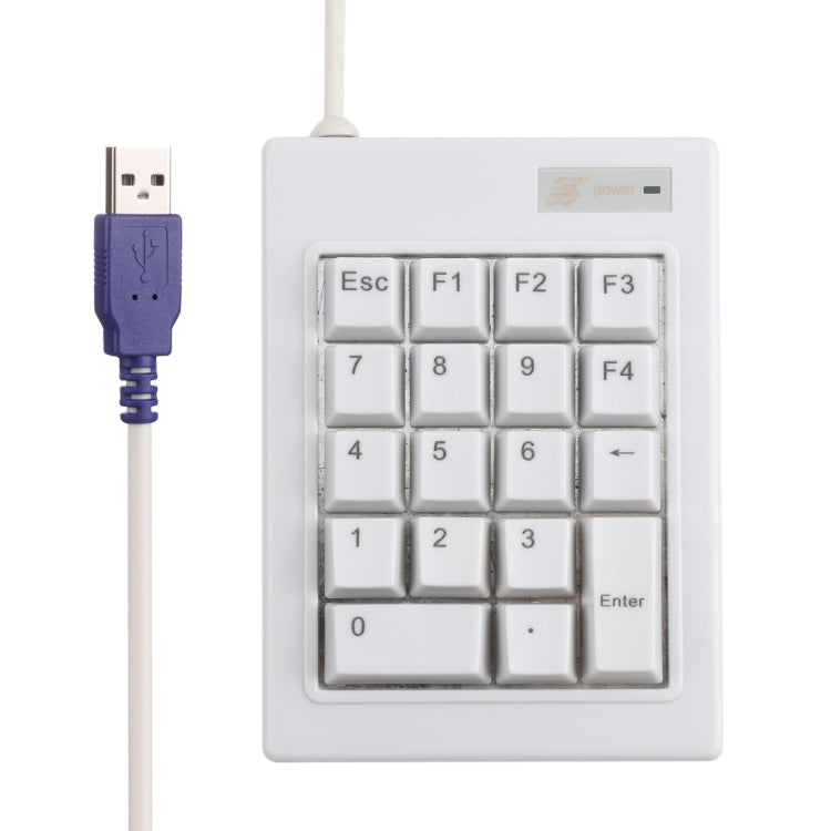 DX-18A Mini tastiera numerica meccanica con albero nero cablato USB a 18 tasti, DX-18A