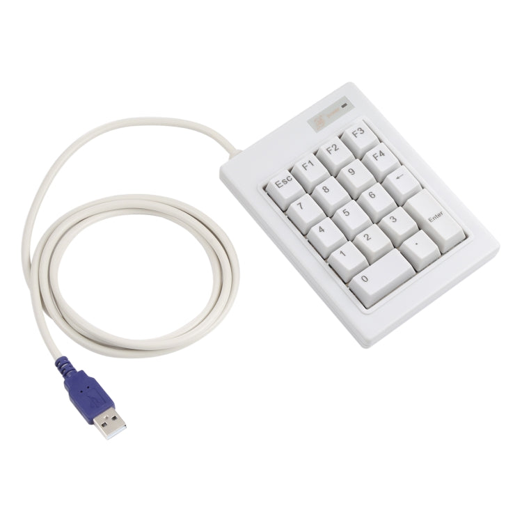 DX-18A Mini tastiera numerica meccanica con albero nero cablato USB a 18 tasti, DX-18A