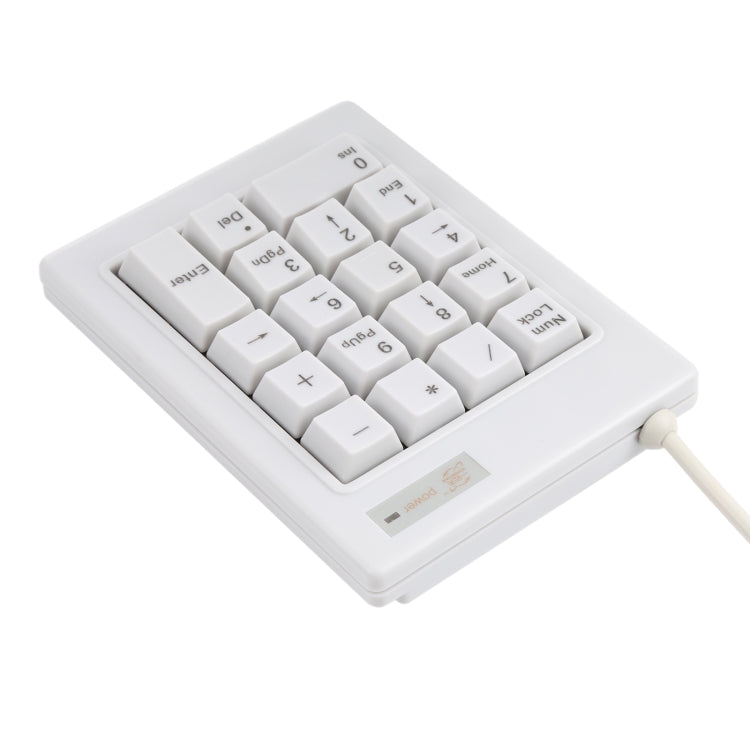 DX-18B Mini tastiera numerica meccanica con albero nero cablato USB a 18 tasti, DX-18B