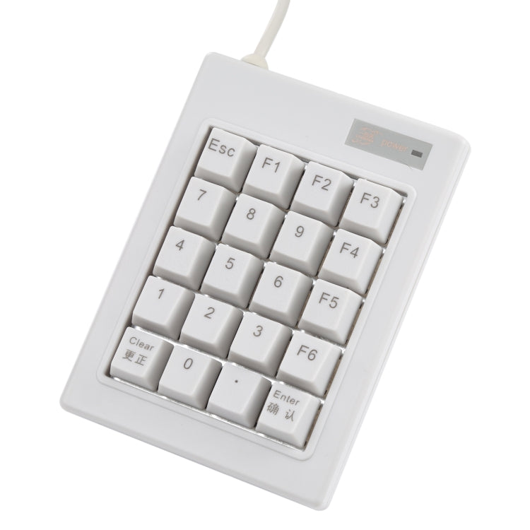 DX-20A Mini tastiera numerica meccanica con albero nero cablato USB a 20 tasti, DX-20A