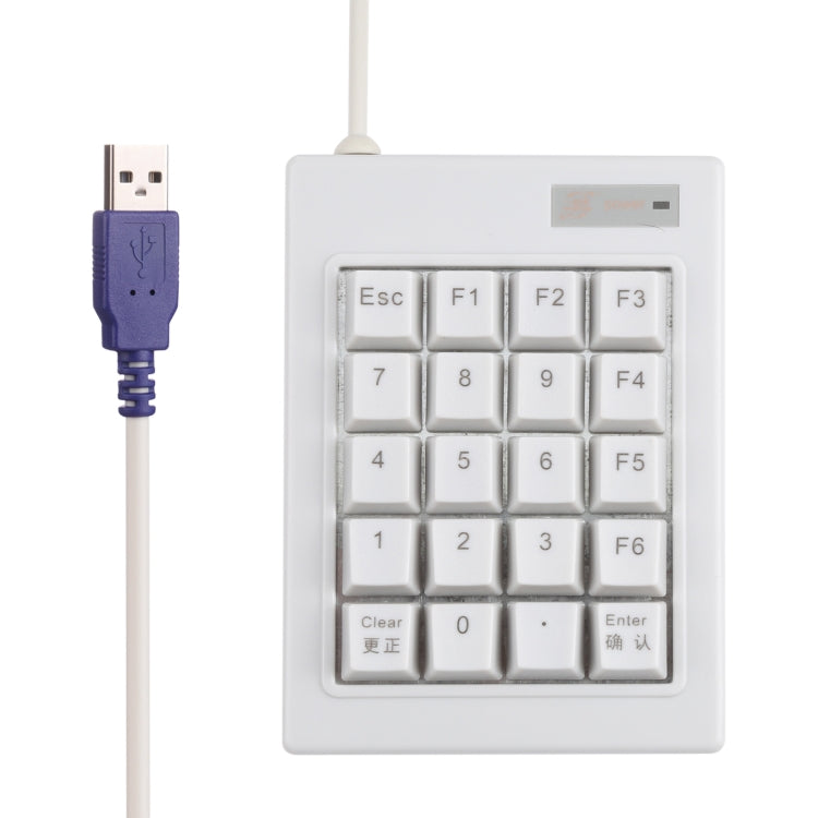 DX-20A Mini tastiera numerica meccanica con albero nero cablato USB a 20 tasti, DX-20A