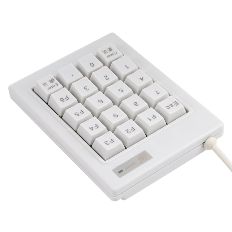 DX-20A Mini tastiera numerica meccanica con albero nero cablato USB a 20 tasti, DX-20A