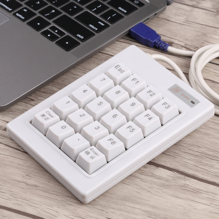 DX-20A Mini tastiera numerica meccanica con albero nero cablato USB a 20 tasti, DX-20A