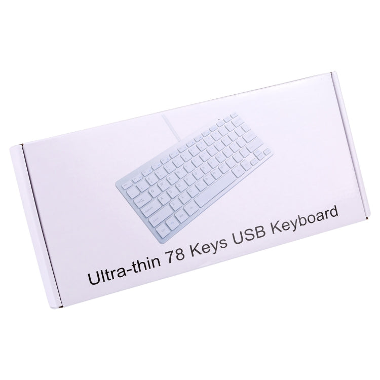 Tastiera cablata USB ultrasottile da 450 78 tasti