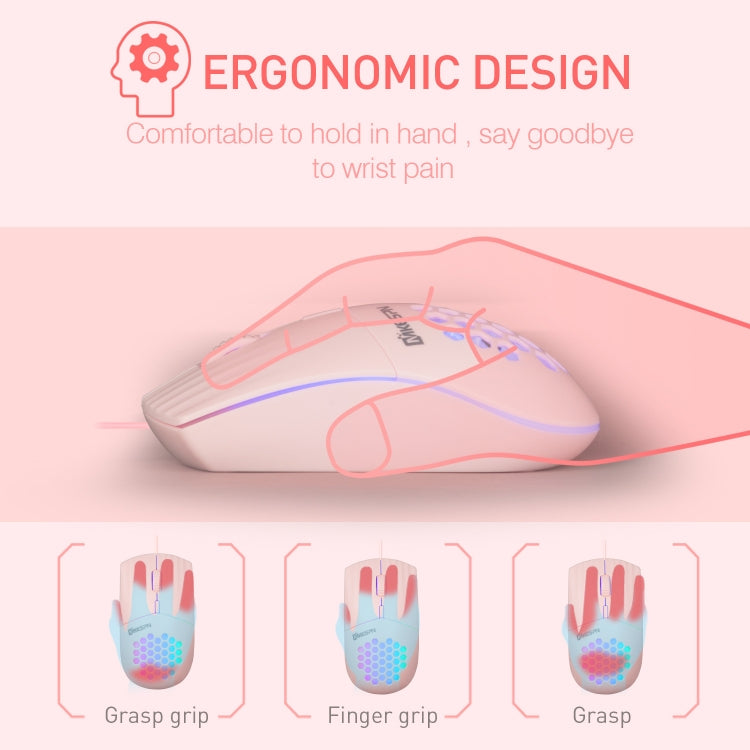 MKESPN SXS-838 Mouse con cavo cavo RGB con interfaccia USB, USB