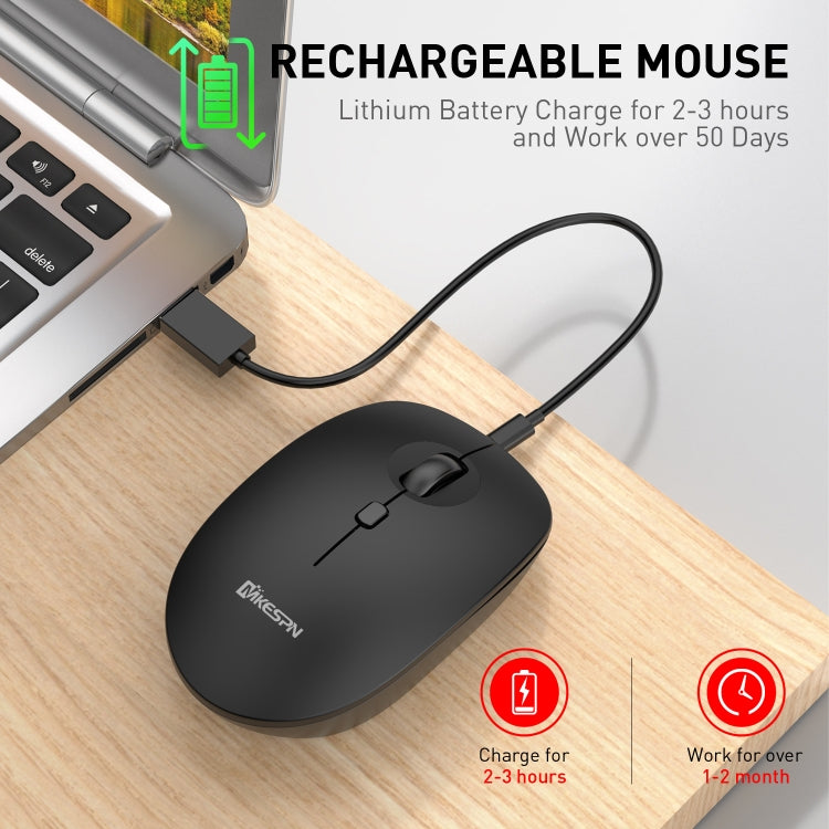 MKESPN 859 Mouse wireless a tre modalità 2.4G+BT5.0+BT3.0, 2.4G+BT5.0+BT3.0