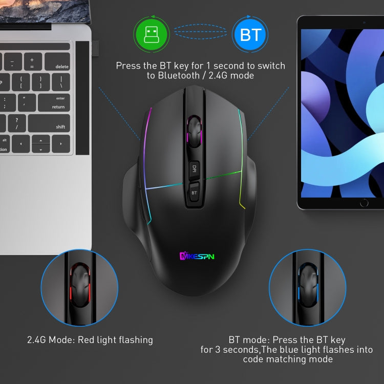 Mouse da gioco RGB cablato MKESPN X11