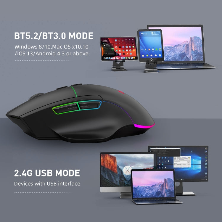 Mouse da gioco RGB cablato MKESPN X11
