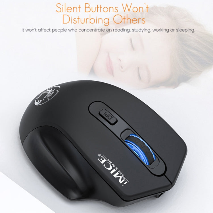 iMICE G-1800 Mouse wireless silenzioso ricaricabile a 4 pulsanti 1600 DPI 2,4 GHz per computer PC portatile