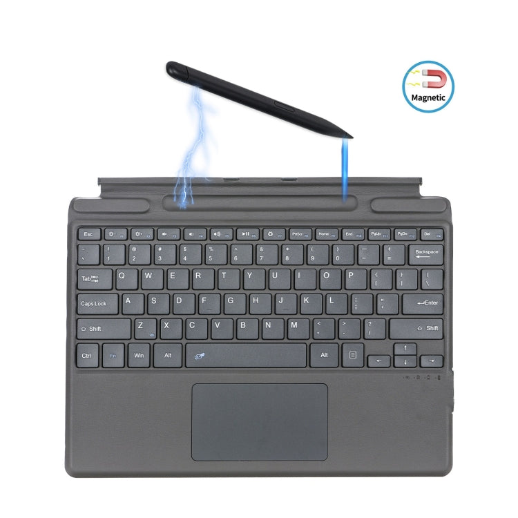 Custodia in pelle con tastiera Bluetooth per tablet Microsoft Surface Pro 8 / Pro X con slot per penna, For Microsoft Surface Pro 8 / Pro X