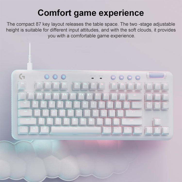 Logitech Aurora G713 RGB Wired Game E-sports Tastiera meccanica a 87 tasti con supporto per il palmo