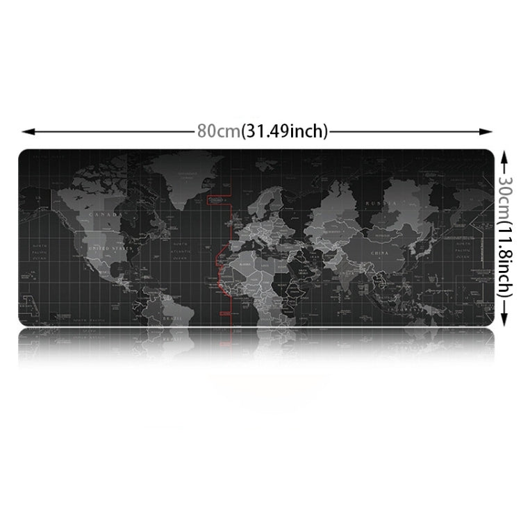 Tappetino per tastiera, tappetino per mouse da gioco, con superficie in tessuto liscio, in gomma morbida, antiscivolo, di grandi dimensioni, dimensioni: 80 x 30 cm, Size: 80 x 30cm