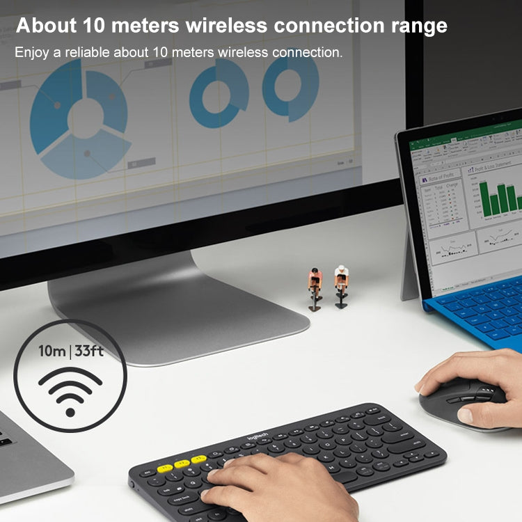 Mouse multimodale wireless Bluetooth Logitech M720 1000 DPI 2,4 GHz