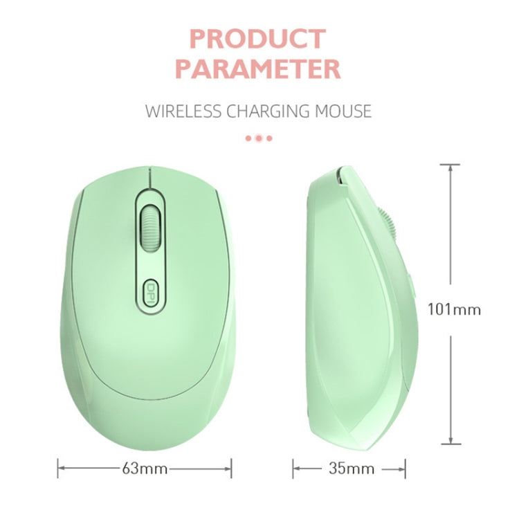 Mouse wireless HXSJ M107 4 pulsanti 1600 DPI 2,4 GHz, versione batteria, Dual Mode Rechargeable