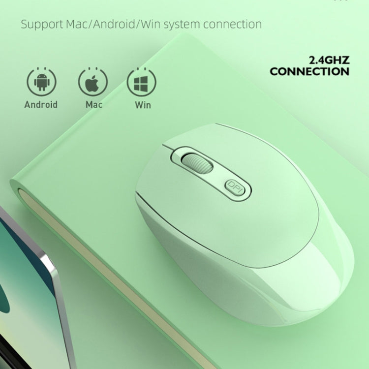 HXSJ M107 4 pulsanti 1600 DPI Dual Mode 2.4GHz + Bluetooth 5.1 Mouse wireless ricaricabile, Battery Version