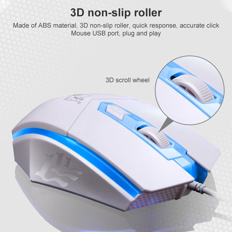Set tastiera + mouse luminosi ZGB G21, G21 (White), G21 (Black)