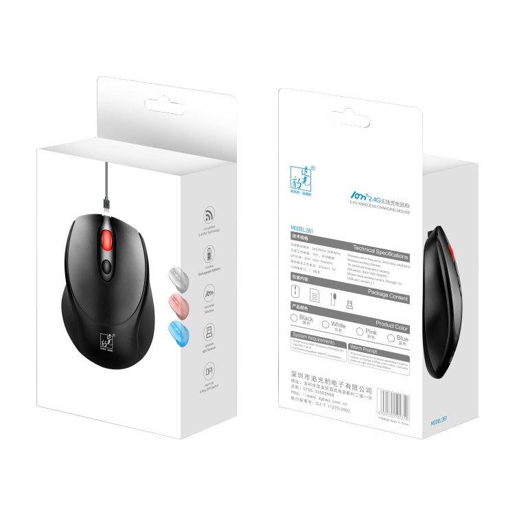 Mini mouse ricaricabile wireless ZGB 361 2.4G 1600 dpi