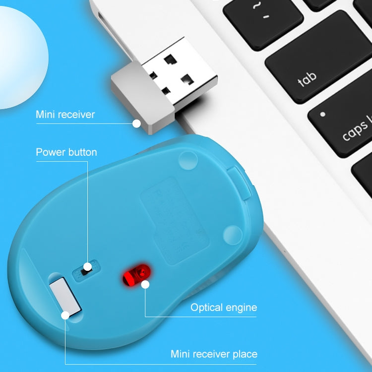 Mini mouse ricaricabile wireless ZGB 361 2.4G 1600 dpi