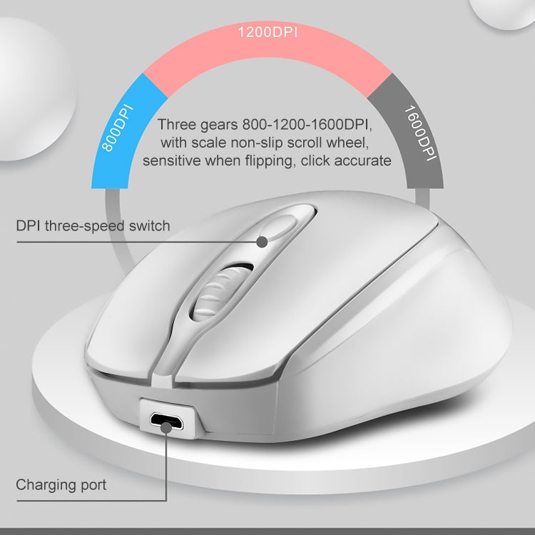 Mini mouse ricaricabile wireless ZGB 361 2.4G 1600 dpi
