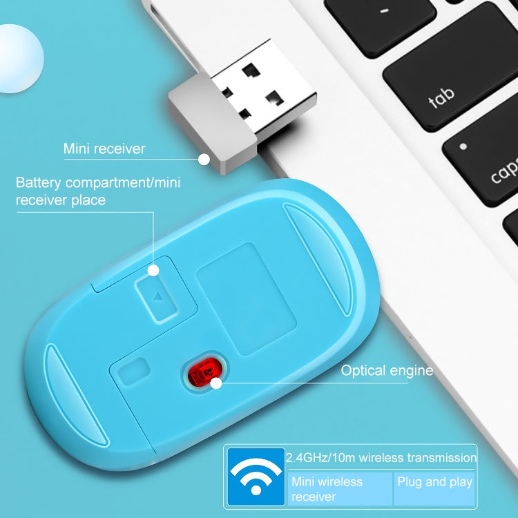 Set tastiera e mouse wireless ZGB 8820 Candy Color, 8820 (Pink), 8820 (Blue), 8820 (White), 8820 (Black)