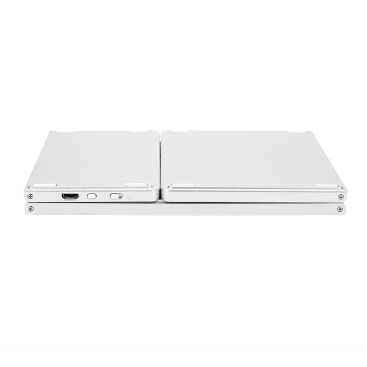 B033 Tastiera wireless Bluetooth ricaricabile a 3 pieghe, 64 tasti, con touchpad, 3-Folding 64 Keys with Touchpad White, 3-Folding 64 Keys with Touchpad Black