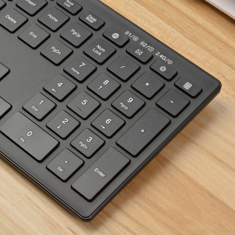 169 Tastiera wireless dual mode da 2,4 Ghz + Bluetooth, compatibile con ISO, Android e Windows, 169 Keyboard