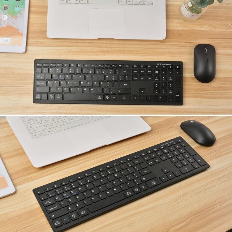 169 Tastiera wireless dual mode da 2,4 Ghz + Bluetooth, compatibile con ISO, Android e Windows, 169 Keyboard