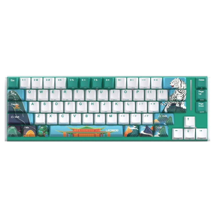 Tastiera meccanica personalizzata LEOBOG K67 2.4G Bluetooth Wireless RGB a tre modalità, interruttore a cristallo di ghiaccio