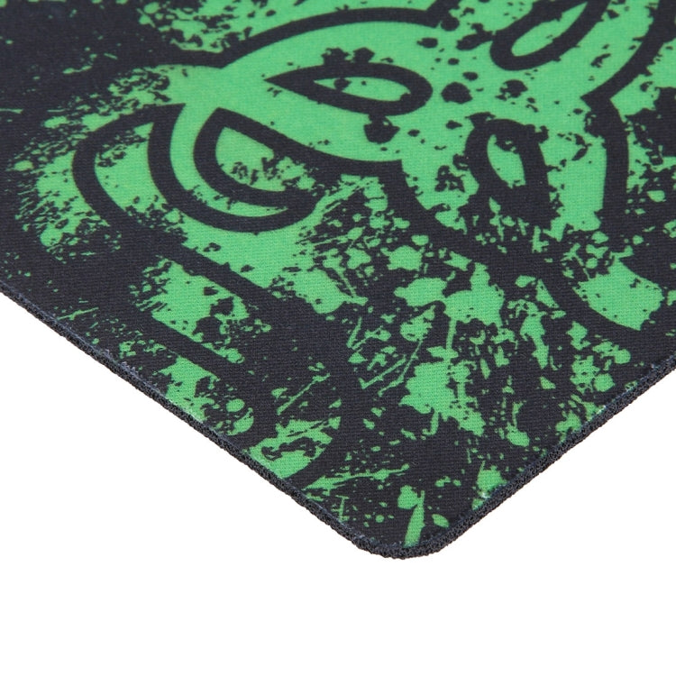 Tappetino per mouse, tastiera da gioco, grande, sottile, antiscivolo, con motivo Razer, in gomma morbida, superficie liscia, dimensioni: 317 x 244 x 2 mm, Size: 32cm x 24cm
