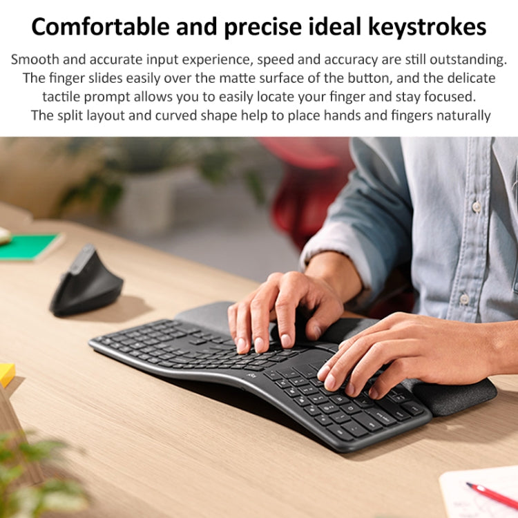 Tastiera wireless Logitech ERGO K860 2.4G Tastiera divisa ergonomica Bluetooth doppia modalità