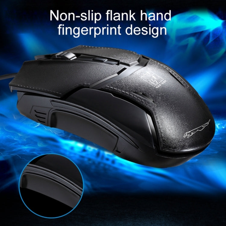 Chasing Leopard 179 Mouse da gioco ottico cablato regolabile USB 1600 DPI a tre velocità, lunghezza: 1,3 m, 179