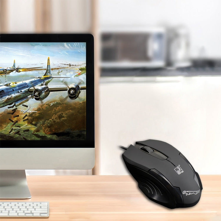 Mouse da gioco ottico con cavo USB satinato Chasing Leopard 512G, lunghezza: 1,3 m, 512G