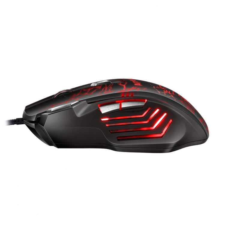 Apedra iMICE A7 Mouse da gioco ad alta precisione LED Luce respiratoria controllata a quattro colori USB 7 pulsanti Mouse da gioco ottico cablato 3200 DPI per computer PC portatile, iMICE A7