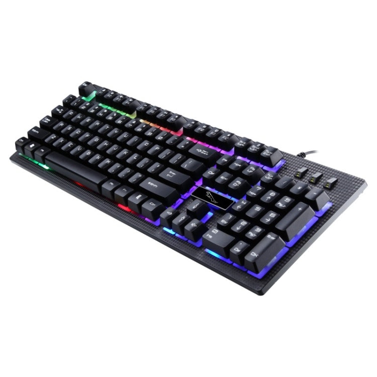 Tastiera da gioco ZGB G20 104 tasti USB cablata meccanica con tastiera per computer luminosa