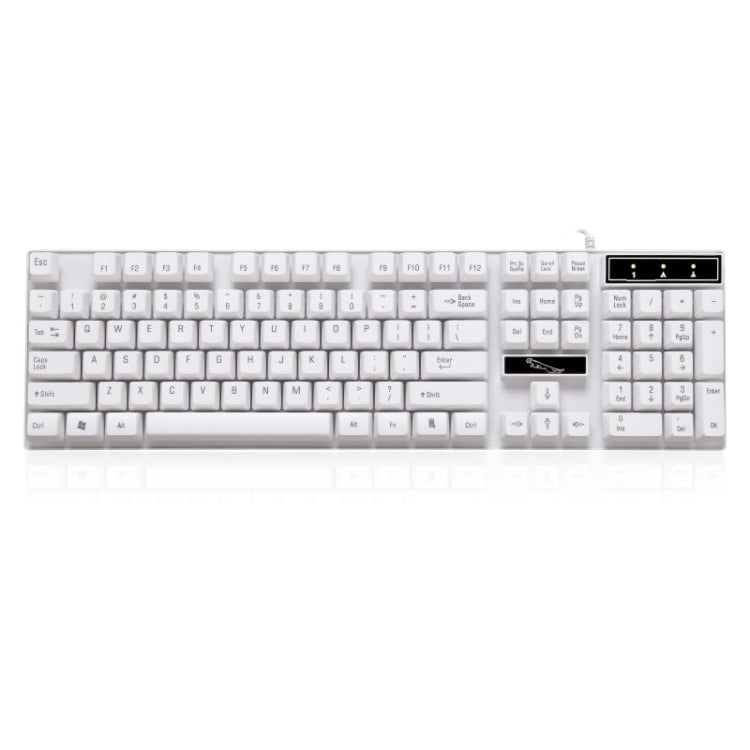 ZGB Q17 104 tasti Tastiera da ufficio da gioco con sospensione cablata USB per laptop, PC