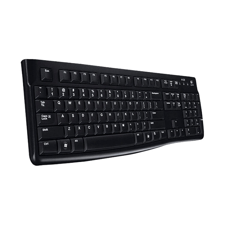 Tastiera cablata Logitech K120 USB impermeabile Splash per computer desktop/laptop, Logitech K120