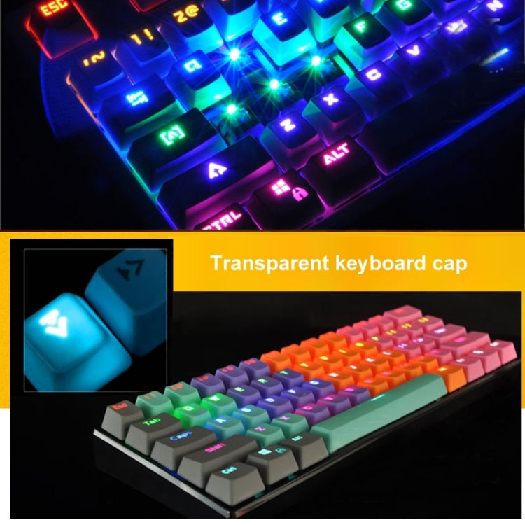 Copritasti traslucidi in ABS, tastiera OEM altamente meccanica, tastiera di gioco universale, Yellow, Black, Orange, Pink, Grey, Blue, Purple, Red, White