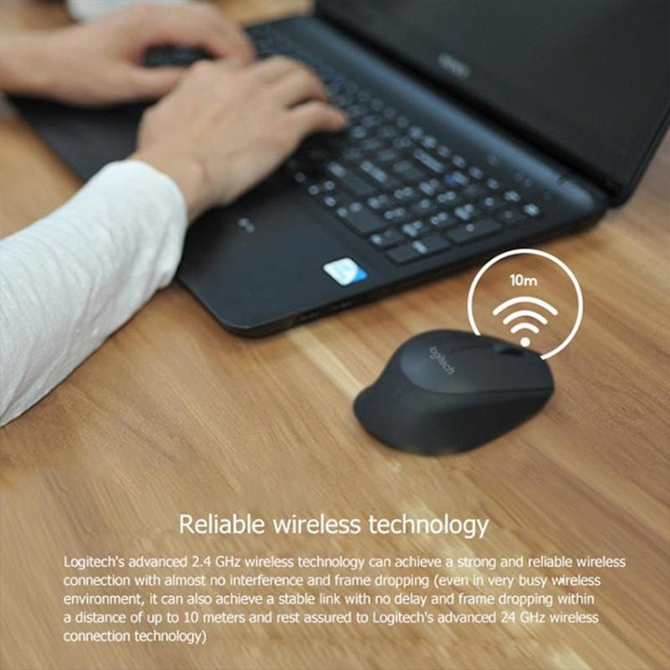 Mouse ottico wireless Logitech M280 da 2,4 GHz, 3 tasti, 1000 DPI, portata wireless: 10 m
