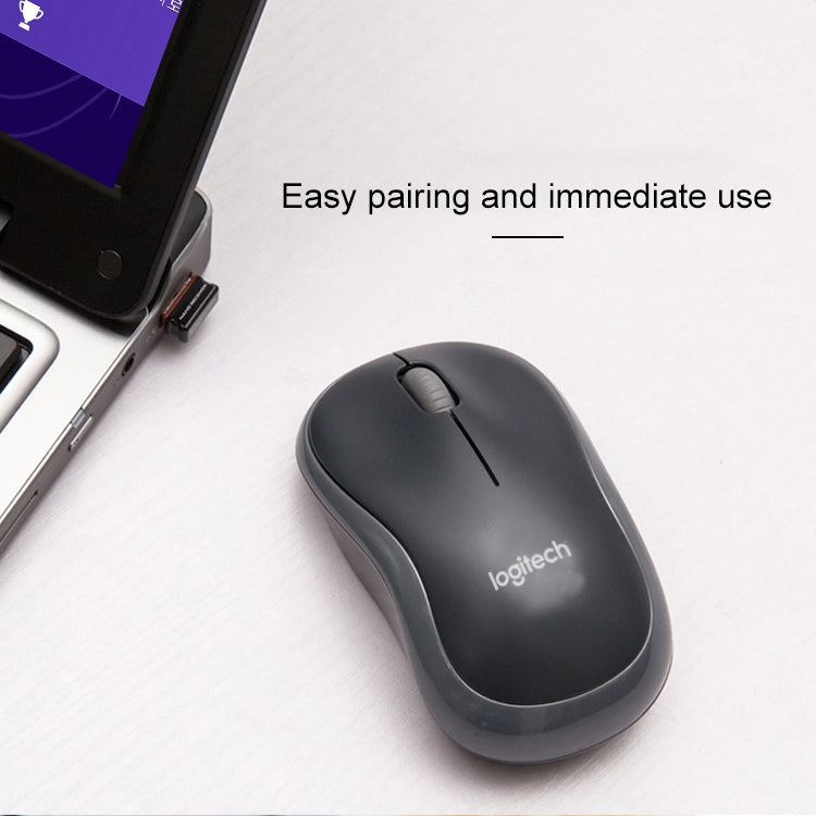 Logitech M186 Mouse wireless per ufficio Computer desktop portatile USB a risparmio energetico universale